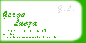 gergo lucza business card